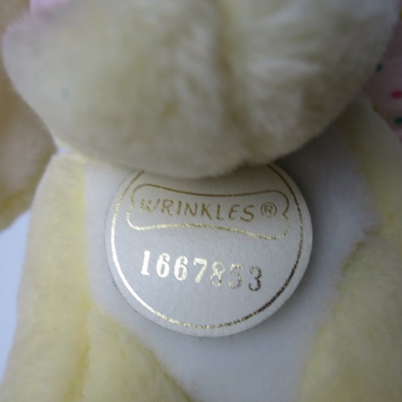 Vintage 80s Wrinkles Plush Dog With Bone! - Picture 4 of 9